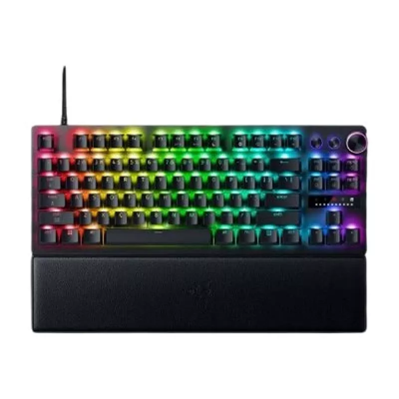 Razer Huntsman V3 Pro Tenkeyless 8KHz | Klawiatura gamingowa | Przewodowa | US | Czarny | USB Type-C | Razer Analog Optical Switch Gen-2