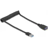 Kabel USB DeLOCK 90367 0,6 m USB A Czarny