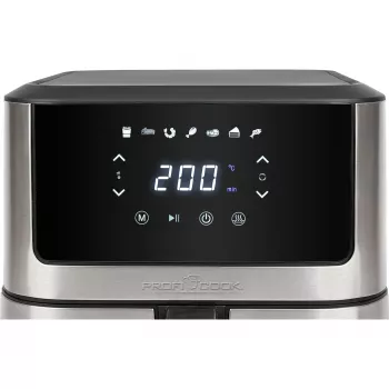 Frytownica ProfiCook PC-FR 1269 H Single 8 L wolnostojąca 1800 W frytkownica na gorące powietrze czarna, stal nierdzewna