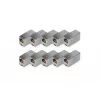 Sprzęgło modułowe Digitus CAT 5e RJ45 10 sztuk pozłacane srebrne