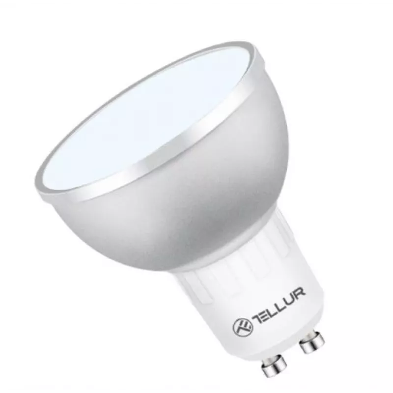 Inteligentna żarówka LED Tellur GU10 5W RGB — ściemniana – Gniazdo GU10, 5W, RGB, inteligentne sterowanie