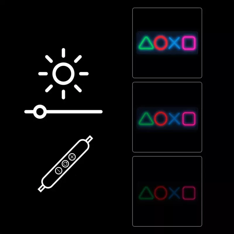 Panel neonowy gamingowy MANTA SNL111MT – dekoracyjne symbole LED do zestawu gamingowego