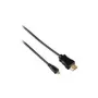 Kabel HDMI Hama 0,5 m HDMI Typ A (standardowy) HDMI Typ D (mikro) Czarny