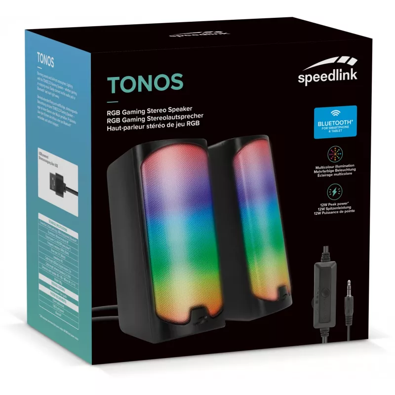 Głośniki SPEEDLINK TONOS RGB 6 W