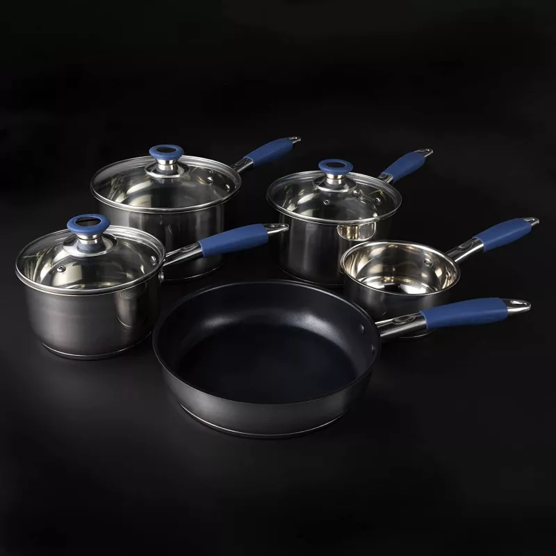 Zestaw garnków Russell Hobbs RH01179EU, 5 elementów, niebieski