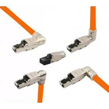 helos Cat 6A Złącze RJ45 263836 — Premium konfigurowalne w terenie, 5 wariantów