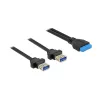 Kabel USB DeLOCK 85244 0,8 m czarny
