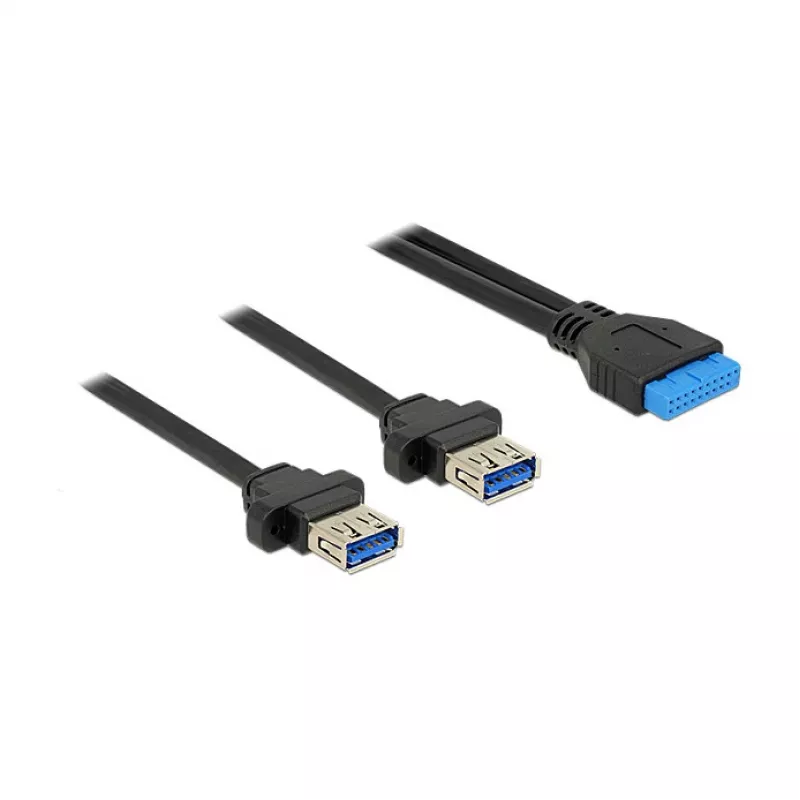 Kabel USB DeLOCK 85244 0,8 m czarny