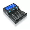 everActive UC-4200 Uniwersalna ładowarka sieciowa AC 12V 3A, obsługuje AA/AAA/C/9V, 4 ogniwa, czarna, wbudowany wyświetlacz