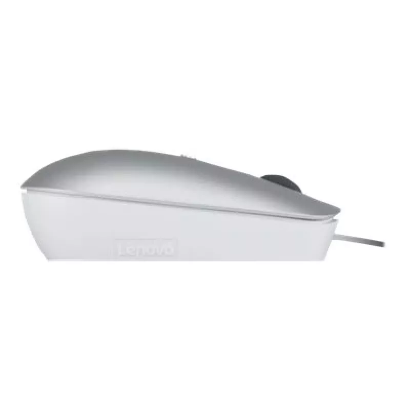 Przewodowa mysz optyczna symetryczna Lenovo 540 USB Type-C, 3 tryby DPI, szara, 4 przyciski, kabel 1,8 m