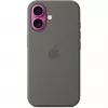 Etui Apple iPhone 16 Silicone Case z MagSafe w kolorze Stone Gray