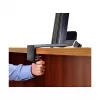 Stojak multimedialny ERGOTRON WorkFit-S Single HD z blatem roboczym — Czarny, regulacja wysokości 58 cm, maks. obciążenie 13,2 kg, do ekranów do 30 cali