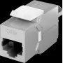 Goobay Keystone Moduł RJ45 CAT 6A, STP, cienki-line - typ krokodylkowy, listwa zaciskowa do montażu LSA (beznarzędziowo) (79448)