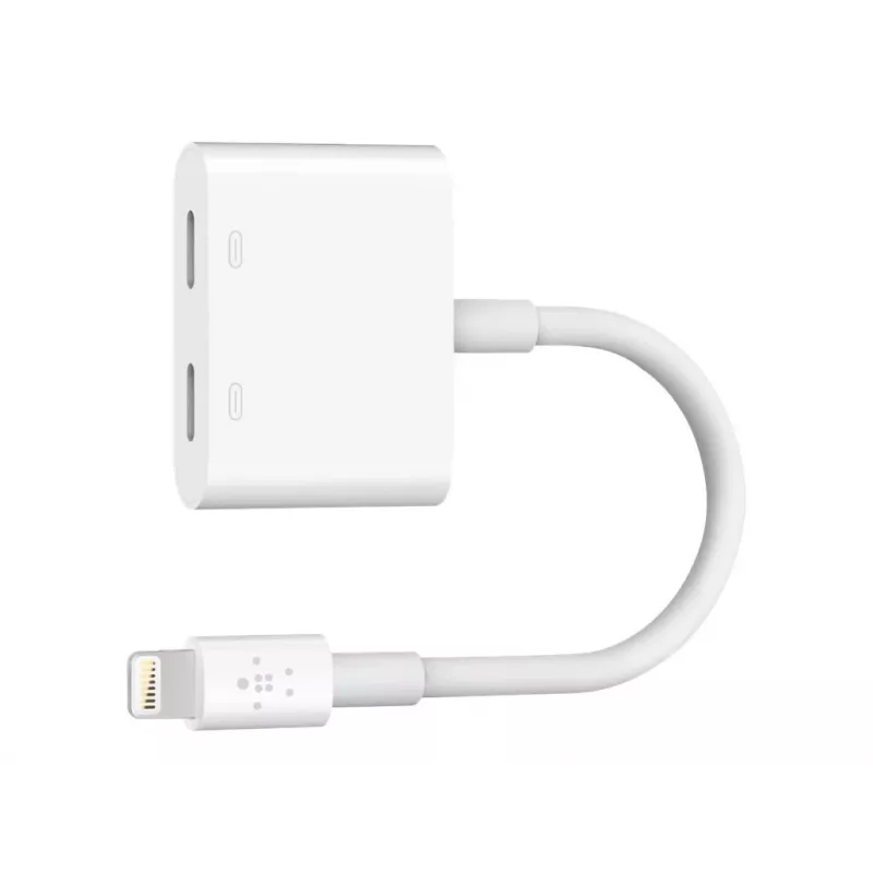 Belkin | Kabel Lightning Audio + Charge RockStar, 11,5 cm, Biały | F8J198btWHT