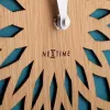 NeXtime klok 3149tq Sun Large, Ø50 cm, Ścienny, Turkusowy