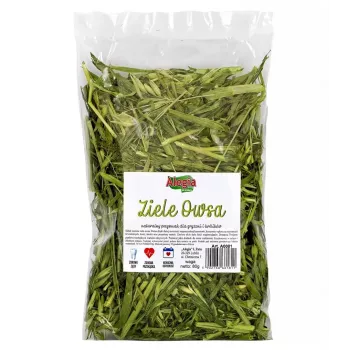 Przysmak dla gryzoni i królików Alegia Oat Herb Treat ALEGIA 80 g — ziołowa mieszanka owsiana, bez cukru, bez glutenu
