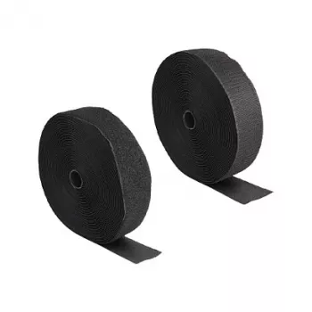 DeLOCK Wytrzymała taśma rzepowa 15 m x 50 mm czarna
