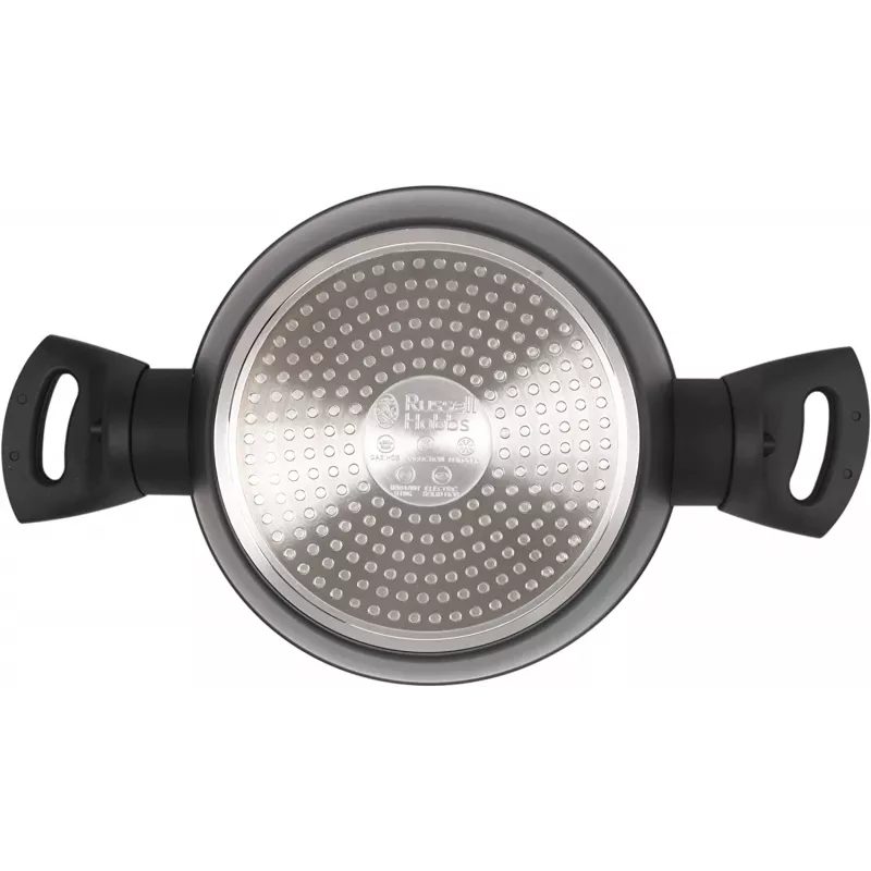 Garnek Russell Hobbs RH01669BEU7 20 cm, czarny, wnętrze ze stali nierdzewnej