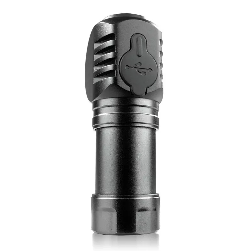 Latarka LED 3 tryby pracy 10 W 500 lumenów aluminiowa obudowa ładowana wodoodporna FL-55R Dripple - Everactive