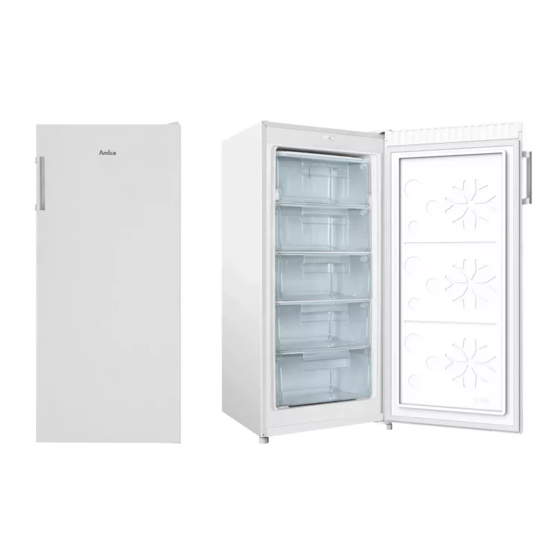 Zamrażarka skrzyniowa AMICA FZ208.3AA(E) – 208 L całkowita, 145 L netto, górnomontowana, biała, drzwi odwracalne, R600a