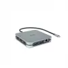 DICOTA D32057 USB Type-C Hub 10000 Mbit/s Srebrny