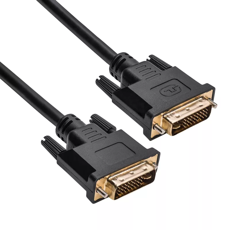Akyga AK-AV-02 kabel DVI-I Dual Link 24+5 pin, 1,8 m, czarny