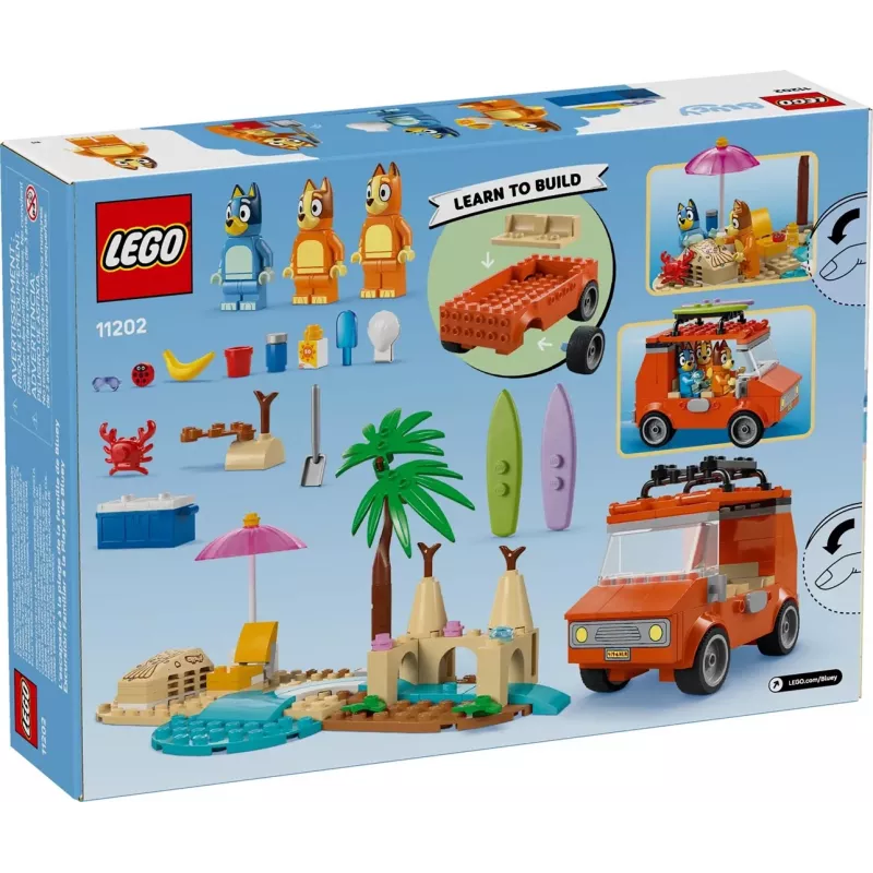 LEGO Bluey niebieski Car Family Trip 11202 — zestaw do zabawy kreatywnej