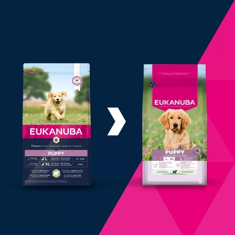 EUKANUBA Puppy L XL z jagnięciną i ryżem - sucha karma dla psów - 12 kg
