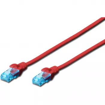 Kabel krosowy Digitus CAT 5e DK-1512-005/R 0,5 m czerwony