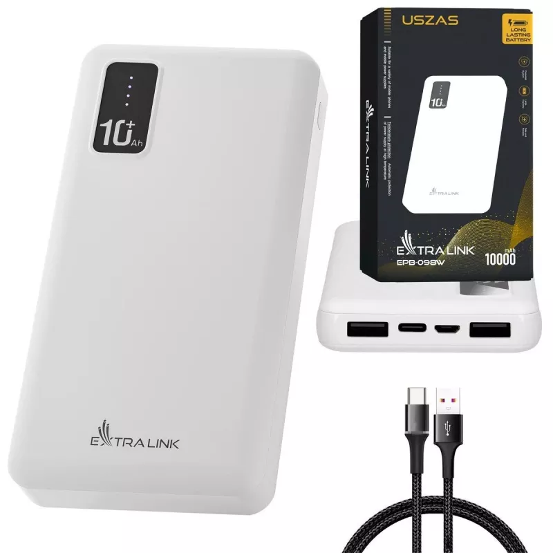 Przenośny Powerbank Extralink EPB-098W 10000mAh