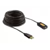 Kabel USB DeLOCK 82446 USB 2.0 10 m Czarny