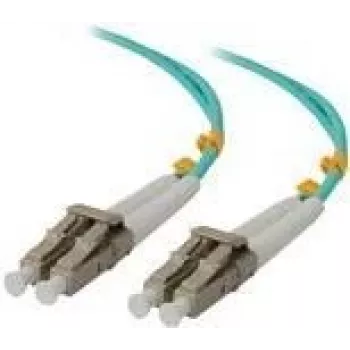 ALOGIC - Kabel krosowy - LC Multi-Mode (M) do LC Multi-Mode (M) - 2,0 m - Światłowód - Dupleks - 50/125 mikrometra - OM4 - Bezhalogenowy (LCLC-02-OM4)