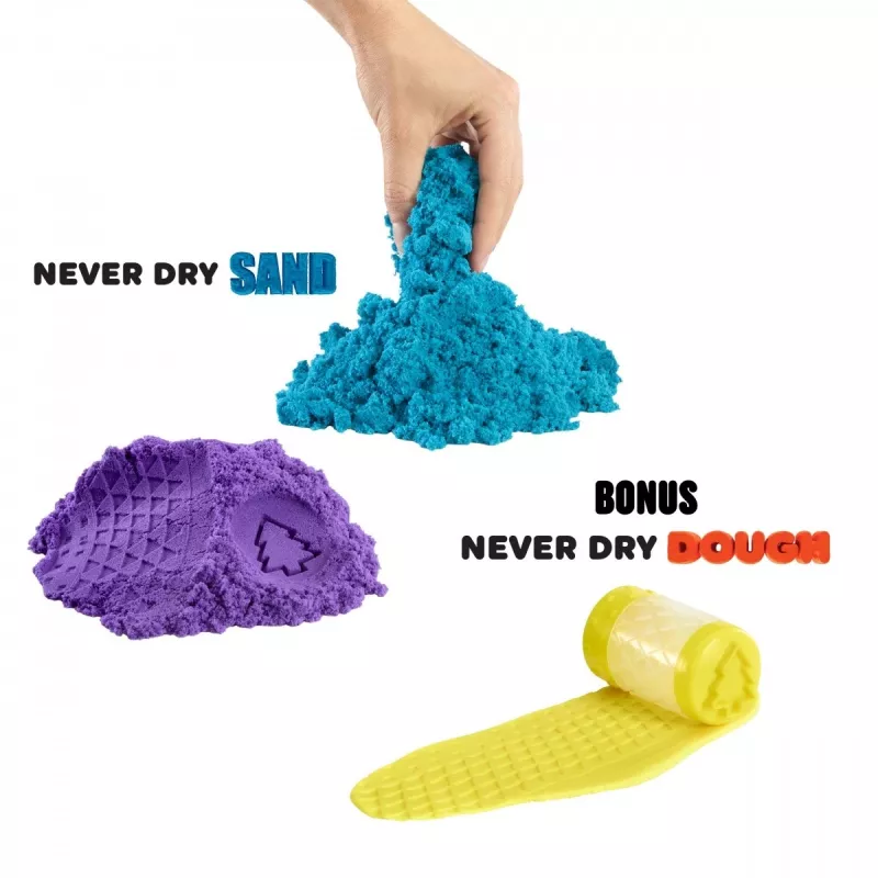 Kinetic sand Wonder Factory Never Dry Sand Bag, fioletowy Teal