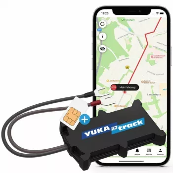 Lokalizator GPS KSIX Yukatrack easyWire — uniwersalny lokalizator GPS, czarny, 63 g, 92,5×57,6 mm