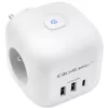 Listwa zasilająca QOLTEC 52548 z 3 gniazdami AC i portem USB