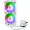 Zestaw chłodzenia cieczą Cooler Master MasterLiquid 240L Core ARGB biały — chłodnica 240 mm, wentylatory 120 mm, obsługa gniazd LGA1700/AM5/AM4 i starszych