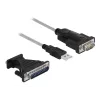 DeLOCK Adapter USB 2.0 Typ-A na szeregowy RS-232 D-Sub 9 + D-Sub 25