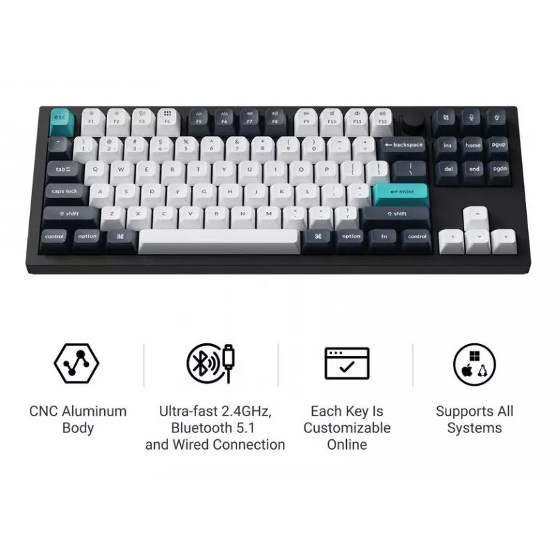 Klawiatura Wrl Q3 Max RGB/CARBON Czarny Q3M-M4 Keychron