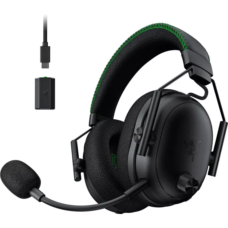 BlackShark V3 Pro dla Xbox, słuchawki gamingowe czarne, ANC, 2,4 GHz dongle, Bluetooth, USB, 3,5 mm jack