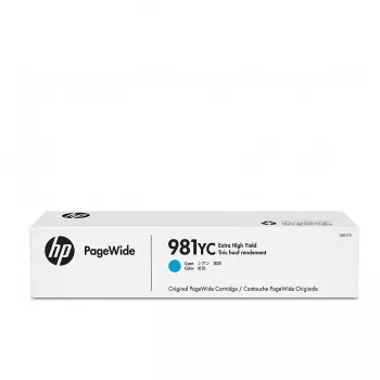 Wkład atramentowy HP 981YC Extra High Yield cyjan L0R17YC 16000 stron