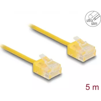 Kabel sieciowy DeLOCK RJ45 Cat.6 UTP 5m Żółty