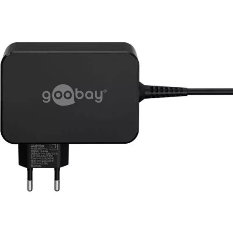 Goobay 65420 Laptop Czarny AC Szybkie Ładowanie Wewnętrzne (65419)