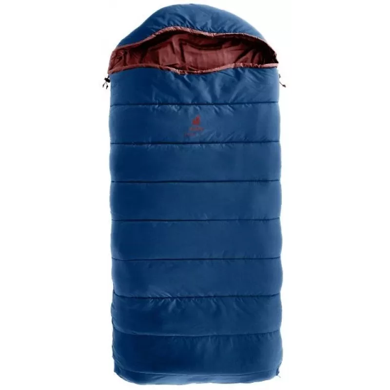 Dziecięcy śpiwór Deuter Starlight SQ (130-170 cm) - nightniebieski/redwood