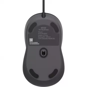 Logitech Signature Wiczerwony M520 for Business Optyczna przewodowa mysz USB-C Plug-and-Play Windows/Mac/Chrome/PC/laptopy - Graphite