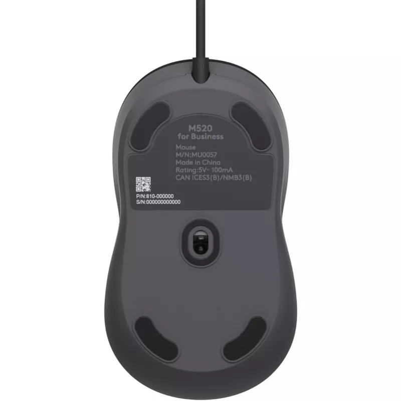 Logitech Signature Wiczerwony M520 for Business Optyczna przewodowa mysz USB-C Plug-and-Play Windows/Mac/Chrome/PC/laptopy - Graphite