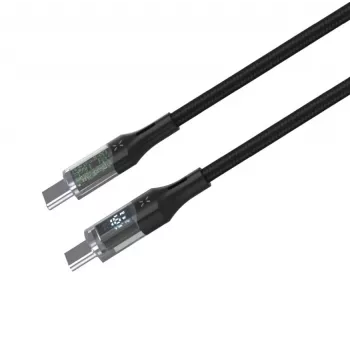 Fixed | Kabel USB-C/USB-C z obsługą wyświetlacza, PD, 2m, USB 2.0, 100W | FIXDD-CC2-BK