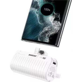 SKROSS Power Stand 18,5 W 5000 mAh - Powerbank i podstawka pod smartfon w (SKPB0003RPSCN)
