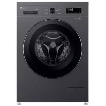LG Washing machine | F4X1009NMB | Energy efficiency class A | Front loading | Washing capacity 9 kg | 1400 RPM | Depth 55 cm | Width 60 cm | Wyświetlacz | LED | Steam function | Direct