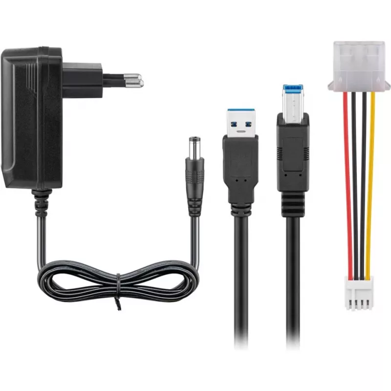 Zewnętrzny adapter HDD/SSD WENTRONIC USB 3.0 — Goobay 72013 (obsługa IDE/SATA)