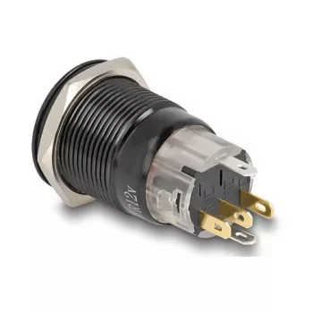 Przełącznik DELOCK 22023 19 mm 12 V z 5 złączami lutowniczymi